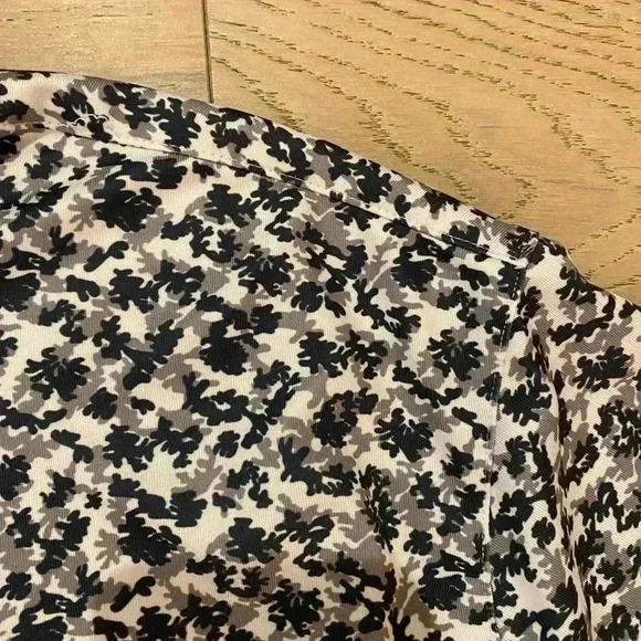 Matte Grey Mens Polo Shirt Grey Blue White 2X-Large - Picture 2 of 7